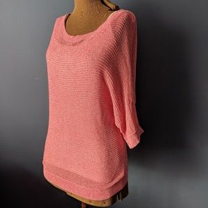 Express pink lightweight oversized sweater